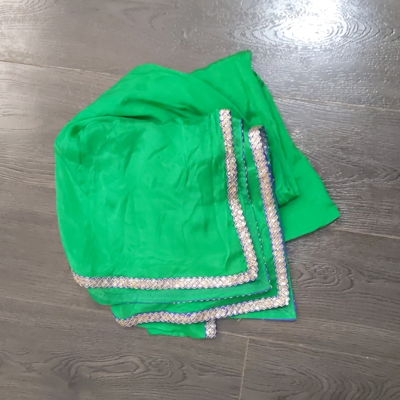 Blue, Green, Orange and Pink Punjabi Suit - Picture 7 of 9